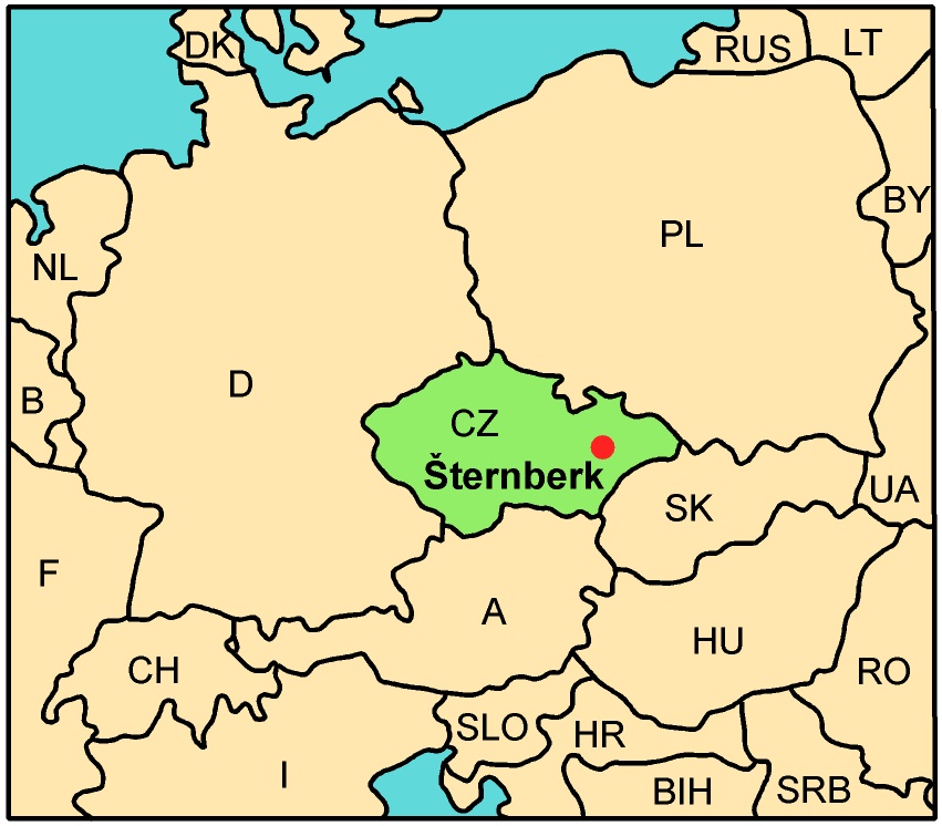 Map of Czech Republic 2000